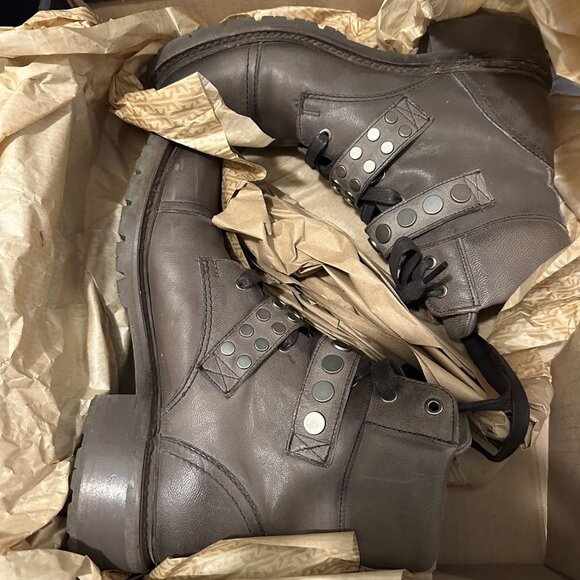 Frye Samantha Stud Hiker Boots - Picture 4 of 13